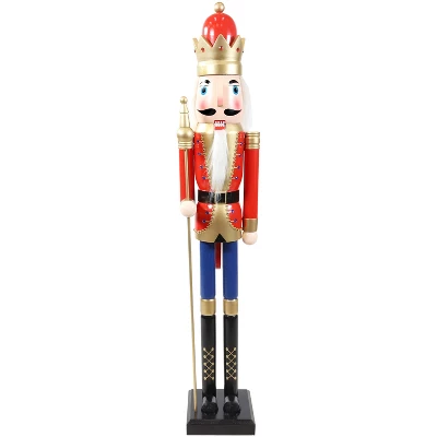 Sunnydaze Decor Sunnydaze Arnold The Strong Indoor Decorative Traditional Christmas Wooden Nutcracker Statue, 48-Inch 6 Sunnydaze Decor Sunnydaze Arnold The Strong Indoor Decorative Traditional Christmas Wooden Nutcracker Statue, 48-Inch - Image 6