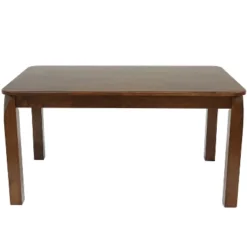 Sunnydaze Decor Sunnydaze Indoor 5-Foot Solid Rubberwood Rectangular Dining Table - Dark Walnut -Sunnydaze Decor GUEST 545830fc 0749 4bfd 88ca 97b52f0bd642