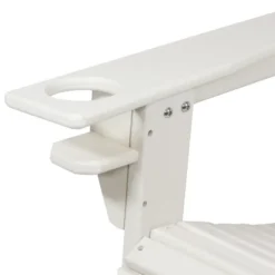 Sunnydaze Decor Sunnydaze Outdoor Lake Style Adirondack Chair With Cup Holder -Sunnydaze Decor GUEST 5753aa32 0d4e 4575 be50 40a2be3476b5