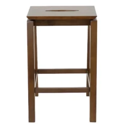 Sunnydaze Decor Sunnydaze Set Of 2 Indoor Wooden Backless Counter-Height Stools - Dark Walnut - 25" -Sunnydaze Decor GUEST 57e2c9d0 b056 489b bedd 6235f90bf5ee