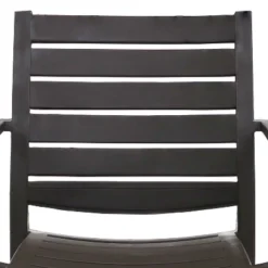 Sunnydaze Decor Sunnydaze Polypropylene Stackable Illias Outdoor Patio Arm Chair -Sunnydaze Decor GUEST 5d7a7349 0a51 4bf7 86c2 f52d9fd9ebee