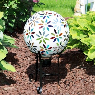 Sunnydaze Decor Sunnydaze Indoor/Outdoor Decorative Steel Scroll Gazing Ball Stand For 10" Or 12" Outdoor Garden Gazing Globes - 9" H - Black 4 Sunnydaze Decor Sunnydaze Indoor/Outdoor Decorative Steel Scroll Gazing Ball Stand For 10" Or 12" Outdoor Garden Gazing Globes - 9" H - Black - Image 4