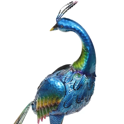 Sunnydaze Decor Sunnydaze Metal Peacock Outdoor Garden Yard Art Statue Sculpture - 34" 2 Sunnydaze Decor Sunnydaze Metal Peacock Outdoor Garden Yard Art Statue Sculpture - 34" - Image 2