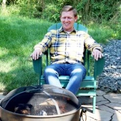 Sunnydaze Decor Sunnydaze Portable, Foldable, Outdoor Adirondack Chair - All-Weather Design - 300-Pound Capacity - 34.5" H -Sunnydaze Decor GUEST 608e2ebb 4ba3 464f 8a9d 70cd1a694f3b