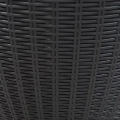 Sunnydaze Decor Sunnydaze Rattan Design Patio Bar Cooler Table With Height-Adjustable Tabletop - Phantom Gray -Sunnydaze Decor GUEST 6320e9c7 9874 4977 b0fb 75682dba6f4a