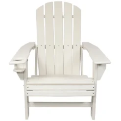 Sunnydaze Decor Sunnydaze Outdoor Lake Style Adirondack Chair With Cup Holder -Sunnydaze Decor GUEST 6abb527c e5ee 4d73 bea7 105d27ba6d89