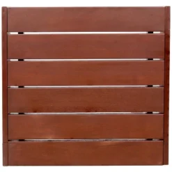 Sunnydaze Decor Sunnydaze Outdoor Meranti Wood With Mahogany Teak Oil Finish Square Wooden Patio Table - 23.75" - Brown -Sunnydaze Decor GUEST 70f3a54e 83cf 4c53 94d0 31c6dfc43dd2