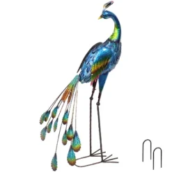 Sunnydaze Decor Sunnydaze Metal Peacock Outdoor Garden Yard Art Statue Sculpture - 34" 14 Sunnydaze Decor Sunnydaze Metal Peacock Outdoor Garden Yard Art Statue Sculpture - 34" -Sunnydaze Decor GUEST 78940580 3ee3 4325 bab5 da90616f5f97