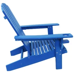 Sunnydaze Decor Sunnydaze All-Weather HDPE Outdoor Patio Adirondack Chair With Drink Holder -Sunnydaze Decor GUEST 8815bc0d 553e 4b11 a9fd 7a538a86aa35