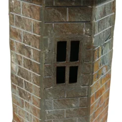 Sunnydaze Decor Sunnydaze Outdoor Backyard Garden Nautical Lighthouse Solar LED Pathlight Statue Figurine - 35" - Brick -Sunnydaze Decor GUEST 9688d362 9335 4dbb a6fd 3534fff7aa33