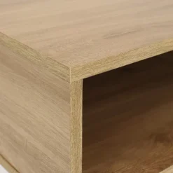 Sunnydaze Decor Sunnydaze Indoor Industrial-Style Nightstand With Open Shelf - MDP - Brown -Sunnydaze Decor GUEST 97b4d371 2a6d 4e08 8187 147c43c9f33b