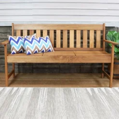 Sunnydaze Decor Sunnydaze Indoor/Outdoor Weather-Resistant Polyester Lumbar Decorative Pillow With Zipper Closure - 2pk -Sunnydaze Decor GUEST 9912ca42 8faa 47c2 af65 2f33a458064b