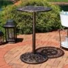 Sunnydaze Decor Sunnydaze 40"H Cast Iron Base And Cast Aluminum Tabletop Round Bar-Height Table
