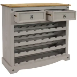 Sunnydaze Decor Sunnydaze 28-Bottle Freestanding Wine Rack - Solid Pine - Gray - 34.5" 17 Sunnydaze Decor Sunnydaze 28-Bottle Freestanding Wine Rack - Solid Pine - Gray - 34.5" -Sunnydaze Decor GUEST a027ecd1 81f1 4b26 8d8e d7d9237416b7