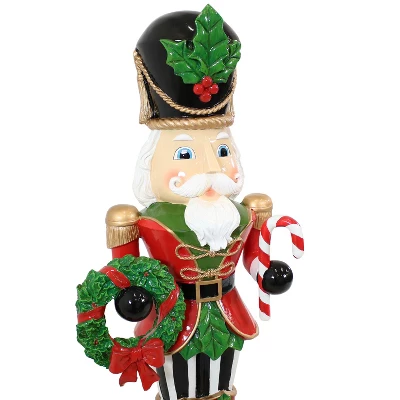 Sunnydaze Decor Sunnydaze Indoor/Outdoor Porch Or Living Room Resin Karl The Christmas Nutcracker Holiday Decorative Statue - 48" 2 Sunnydaze Decor Sunnydaze Indoor/Outdoor Porch Or Living Room Resin Karl The Christmas Nutcracker Holiday Decorative Statue - 48" - Image 2