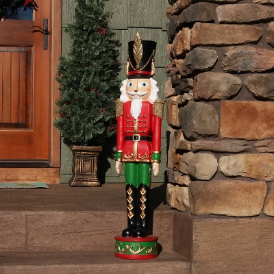 Sunnydaze Decor Sunnydaze Indoor/Outdoor Porch Or Living Room Polyresin Kristoff The Nutcracker Solider Christmas Holiday Decoration - 37" 4 Sunnydaze Decor Sunnydaze Indoor/Outdoor Porch Or Living Room Polyresin Kristoff The Nutcracker Solider Christmas Holiday Decoration - 37" - Image 4