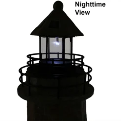 Sunnydaze Decor Sunnydaze Outdoor Backyard Garden Nautical Lighthouse Solar LED Pathlight Statue Figurine - 35" - Brick -Sunnydaze Decor GUEST ac0b7c4b 0f69 4e57 927b 762f7e0c7e5d