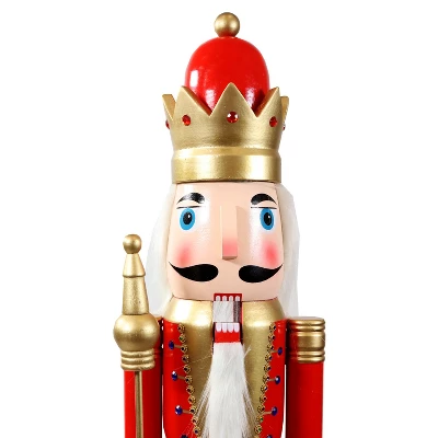 Sunnydaze Decor Sunnydaze Arnold The Strong Indoor Decorative Traditional Christmas Wooden Nutcracker Statue, 48-Inch 2 Sunnydaze Decor Sunnydaze Arnold The Strong Indoor Decorative Traditional Christmas Wooden Nutcracker Statue, 48-Inch - Image 2