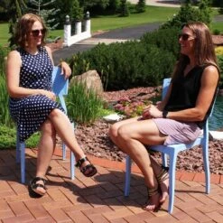 Sunnydaze Decor Sunnydaze Plastic All-Weather Commercial-Grade Elmott Indoor/Outdoor Patio Dining Chair -Sunnydaze Decor GUEST b7ff75e8 144e 45c3 aa41 17b84b859860