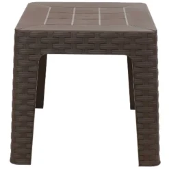 Sunnydaze Decor Sunnydaze 18" Square Polypropylene Indoor/Outdoor Patio Side Table -Sunnydaze Decor GUEST c8f58f48 f7cf 4c31 9ab1 0780c1670d23