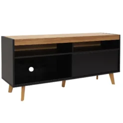 Sunnydaze Decor Sunnydaze Indoor Mid-Century Modern TV Stand Console With Storage Cabinet And Shelves For 58" TV -Sunnydaze Decor GUEST d424c216 601d 4d35 a56c 7d06ce2b4d97
