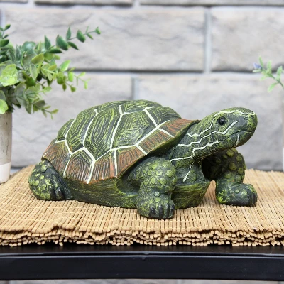 Sunnydaze Decor Sunnydaze Indoor/Outdoor Lifelike Terrance The Tortoise Patio Garden Yard Entryway Decorative Statue - 9" 1 Sunnydaze Decor Sunnydaze Indoor/Outdoor Lifelike Terrance The Tortoise Patio Garden Yard Entryway Decorative Statue - 9"