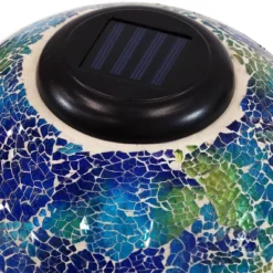 Sunnydaze Decor Sunnydaze Crackled Glass Azul Terra Design Indoor/Outdoor Garden Gazing Globe With LED Solar Light - 10" Diameter - Blue And Green 10 Sunnydaze Decor Sunnydaze Crackled Glass Azul Terra Design Indoor/Outdoor Garden Gazing Globe With LED Solar Light - 10" Diameter - Blue And Green -Sunnydaze Decor GUEST f1cf3f90 b362 4761 9c18 32172708ea64