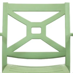 Sunnydaze Decor Sunnydaze Polypropylene Stackable Tristana Outdoor Patio Arm Chair -Sunnydaze Decor GUEST f4143194 4455 45a4 961d c344a37de60f
