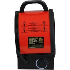 Sunnydaze Decor Sunnydaze Indoor Home Personal Portable Ceramic Electric Space Heater With Auto-Shutoff - 750-1500 Watt - Red And Black -Sunnydaze Decor GUEST f84bce7b 5e71 40c0 a7d7 ba6d057dd6cc