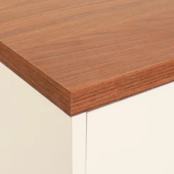 Sunnydaze Decor Sunnydaze Indoor Mid-Century Modern TV Stand Console With Side Storage Cabinet And Shelves For 55" TV -Sunnydaze Decor GUEST fc03468d 2482 453b b3ce 0e528e41534c